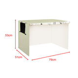 Maxbell Dog Cage Cover Rainproof Indoor Outdoor Protection Foldable Pet Kennel Cover 79cmx51cmx53cm