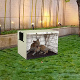 Maxbell Dog Cage Cover Rainproof Indoor Outdoor Protection Foldable Pet Kennel Cover 107cmx69cmx75cm