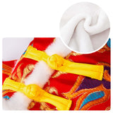 Maxbell Dog Chinese New Year Costume Dog Tang Costume for Cats Dogs Chinese New Year