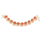 Maxbell Parrot Bridge Chewing Toy Wooden Ladder Bridge for Lovebirds Budgie Parakeet orange