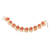 Maxbell Parrot Bridge Chewing Toy Wooden Ladder Bridge for Lovebirds Budgie Parakeet orange