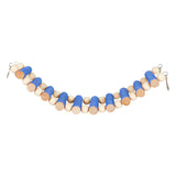 Maxbell Parrot Bridge Chewing Toy Wooden Ladder Bridge for Lovebirds Budgie Parakeet blue