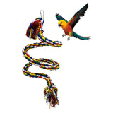 Maxbell Bird Rope Perch Bird Rope Parrot Climbing Rope for Budgies Lovebirds Conures 0.5m