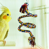 Maxbell Bird Rope Perch Bird Rope Parrot Climbing Rope for Budgies Lovebirds Conures 1m