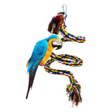 Maxbell Bird Rope Perch Bird Rope Parrot Climbing Rope for Budgies Lovebirds Conures 1.5m