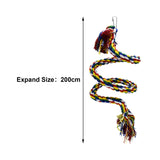Maxbell Bird Rope Perch Bird Rope Parrot Climbing Rope for Budgies Lovebirds Conures 2m