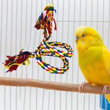 Maxbell Bird Rope Perch Bird Rope Parrot Climbing Rope for Budgies Lovebirds Conures 2m