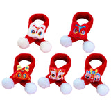 Maxbell Pet New Year Scarf Washable Dog Knitted Scarf for Kitten Puppy New Year Gift Nianshou