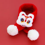 Maxbell Pet New Year Scarf Washable Dog Knitted Scarf for Kitten Puppy New Year Gift Nianshou