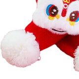 Maxbell Pet New Year Scarf Washable Dog Knitted Scarf for Kitten Puppy New Year Gift Nianshou