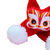 Maxbell Pet New Year Scarf Washable Dog Knitted Scarf for Kitten Puppy New Year Gift Lion