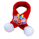 Maxbell Pet New Year Scarf Washable Dog Knitted Scarf for Kitten Puppy New Year Gift Dragon