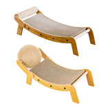 Maxbell Cat Scratcher Pet Supplies Sturdy Pet Cat Lounge for Rest Indoor Cats Kitten 67cmx25.5cmx17cm