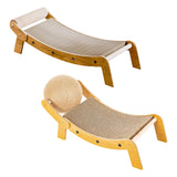 Maxbell Cat Scratcher Pet Supplies Sturdy Pet Cat Lounge for Rest Indoor Cats Kitten 67cmx25.5cmx17cm
