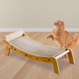 Maxbell Cat Scratcher Pet Supplies Sturdy Pet Cat Lounge for Rest Indoor Cats Kitten 67cmx25.5cmx17cm