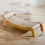 Maxbell Cat Scratcher Pet Supplies Sturdy Pet Cat Lounge for Rest Indoor Cats Kitten 67cmx25.5cmx17cm