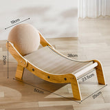 Maxbell Cat Scratcher Pet Supplies Sturdy Pet Cat Lounge for Rest Indoor Cats Kitten 50cmx25cmx21cm