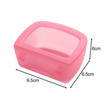 Maxbell 2 Pieces Crate Dog Bowls for Wire Cages or Crates for Pets Puppy Guinea Pigs Pink