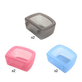 Maxbell 2 Pieces Crate Dog Bowls for Wire Cages or Crates for Pets Puppy Guinea Pigs Pink
