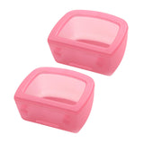 Maxbell 2 Pieces Crate Dog Bowls for Wire Cages or Crates for Pets Puppy Guinea Pigs Pink