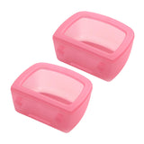 Maxbell 2 Pieces Crate Dog Bowls for Wire Cages or Crates for Pets Puppy Guinea Pigs Pink