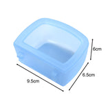 Maxbell 2 Pieces Crate Dog Bowls for Wire Cages or Crates for Pets Puppy Guinea Pigs Blue