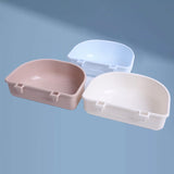 Maxbell 2Pcs Pet Kennel Cage Bowls Slow Feeding for Chinchillas Rabbit Small Animals Pink