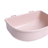 Maxbell 2Pcs Pet Kennel Cage Bowls Slow Feeding for Chinchillas Rabbit Small Animals Pink