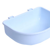 Maxbell 2Pcs Pet Kennel Cage Bowls Slow Feeding for Chinchillas Rabbit Small Animals Blue