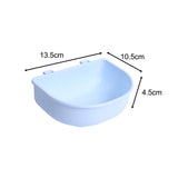 Maxbell 2Pcs Pet Kennel Cage Bowls Slow Feeding for Chinchillas Rabbit Small Animals Blue