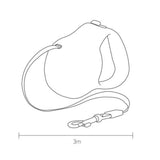 Maxbell Dog Walking Leash Heavy Duty 10ft Traction Rope Retractable Leash Pets Leash beige