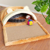Maxbell Cat Scratch Pad Home Decor Interactive Toy Scratch Bowl Cat Nest Playing Toy