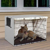 Maxbell Dog Crate Cover Sun Protection Durable Windproof Breathable Pet Kennel Cover 61cmx48cmx50cm