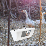 Maxbell Waterer Bucket Feeders Drinking Fountain Water Dispenser feed Trough White