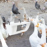 Maxbell Waterer Bucket Feeders Drinking Fountain Water Dispenser feed Trough White