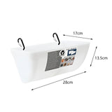 Maxbell Waterer Bucket Feeders Drinking Fountain Water Dispenser feed Trough White