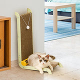 Maxbell Cats Scratcher Pad with A Ball Cat Cardboard Bed for Kitten Indoor Cat Kitty Green