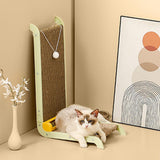 Maxbell Cats Scratcher Pad with A Ball Cat Cardboard Bed for Kitten Indoor Cat Kitty Green