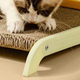 Maxbell Cats Scratcher Pad with A Ball Cat Cardboard Bed for Kitten Indoor Cat Kitty Green