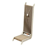 Maxbell Cats Scratcher Pad with A Ball Cat Cardboard Bed for Kitten Indoor Cat Kitty White