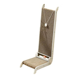 Maxbell Cats Scratcher Pad with A Ball Cat Cardboard Bed for Kitten Indoor Cat Kitty White