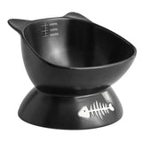 Maxbell Tilted Cat Food Bowl Extra Wide for Small, Medium and Large Cats Indoor Cats Black