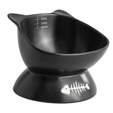 Maxbell Tilted Cat Food Bowl Extra Wide for Small, Medium and Large Cats Indoor Cats Black