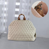 Maxbell Pet Tote Bag Travel Transport Bag Pet Carrier Bag Hiking Bag Dog Carrier Bag L Beige