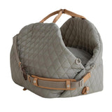 Maxbell Pet Tote Bag Travel Transport Bag Pet Carrier Bag Hiking Bag Dog Carrier Bag L Gray