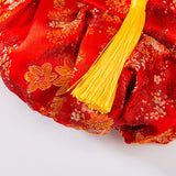 Maxbell New Year Dog Costume Cute Tassel Warm Pet Winter Coat for Puppy Teddy Bichon