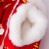 Maxbell Tang Costume with A Scarf Dogs Cheongsam for Celebration Pet Gifts S Code