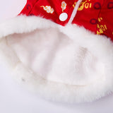 Maxbell Tang Costume with A Scarf Dogs Cheongsam for Celebration Pet Gifts S Code