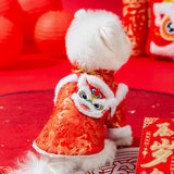 Maxbell Pet Clothes for Chinese Spring Festival 0.5-1.5kg Tang Suit Small Dog