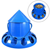 Maxbell Chicken Feeder Large Capacity 13 Holes Pigeon Feeder for Cockatiel Hen Geese